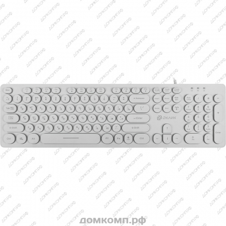 Клавиатура Oklick 420MRL White недорого. домкомп.рф